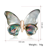 Natural Shell Butterfly Brooches For Women Insect Pin Brooch