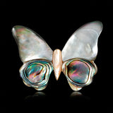Natural Shell Butterfly Brooches For Women Insect Pin Brooch
