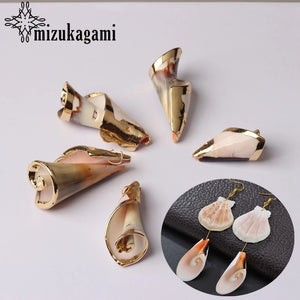 Shell Conch Spiral Charms Earrings 10pcs/lot DIY Jewelry Making
