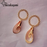 Shell Conch Spiral Charms Pendant Earrings Ornaments DIY Jewelry 10pcs/lot