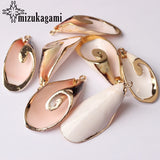 Shell Conch Spiral Charms Pendant Earrings Ornaments DIY Jewelry 10pcs/lot