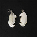 Shell Cross Pendants Mother of Pearl Beads Shell Charms for DIY Jesus Necklace