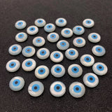 Natural Shell Devil's Eye Evil Eye Round Beads Charm DIY Jewelry