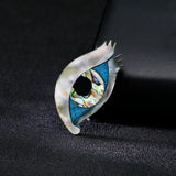 Shell Eye Brooch Women Collar Pin Dress Coat Accessories