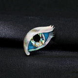 Shell Eye Brooch Women Collar Pin Dress Coat Accessories