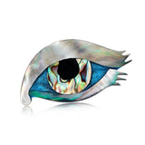 Shell Eye Brooch Women Collar Pin Dress Coat Accessories