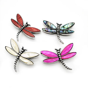 Abalone Shell Dragonfly Pendant Necklace Bracelet