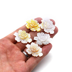 Natural Shell Flower Pendant Jewelry DIY Women's Necklace Earrings Bracelet