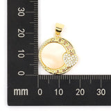 CZ Shell Heart Star Round Pendant Necklace for Women