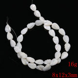 Natural Shell Loose Beads Leaf Shape for DIY Bracelet Necklace