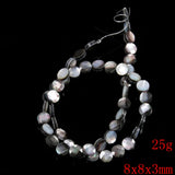 Natural Shell Oval Disc Loose Beads for DIY Jewelry Making
