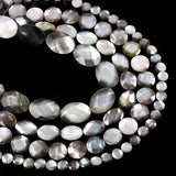 Natural Shell Oval Disc Loose Beads for DIY Jewelry Making