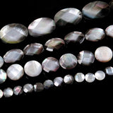 Natural Shell Oval Disc Loose Beads for DIY Jewelry Making