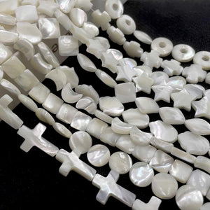Mother Of Pearl Shell Beads For Jewelry Making DIY Earrings Necklace