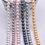 Natural Shell Painted Colors 8mm 50pcs/lot Round Loose Beads