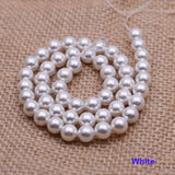 Natural Shell Painted Colors 8mm 50pcs/lot Round Loose Beads