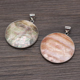 Pink Mother Of Pearl Shell Necklace Pendant for Jewelry Making