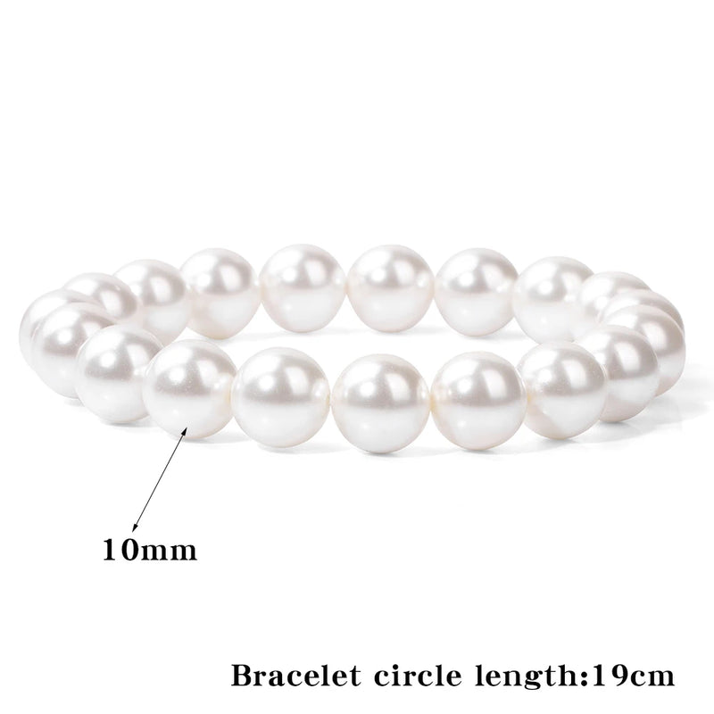 Shell Pearl Bracelet Women Beads Bangles