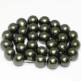Natural Shell Pearl Ink Green Loose Beads 13*15mm Irregular Shape