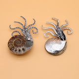Shell Pearl Octopus Mother Shell Clasp Brooch Pendant DIY Necklace Earring