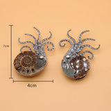Shell Pearl Octopus Mother Shell Clasp Brooch Pendant DIY Necklace Earring