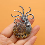Shell Pearl Octopus Mother Shell Clasp Brooch Pendant DIY Necklace Earring