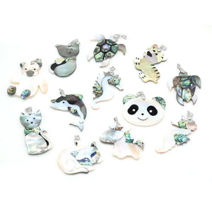 Animal Shape Mother of Pearl Shell Pendant for Jewelry Making