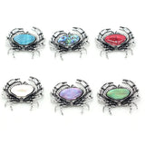 Abalone Shell Crab Pendant Brooch for DIY Jewelry Making
