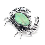 Abalone Shell Crab Pendant Brooch for DIY Jewelry Making