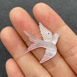Shell Pendant Beaded Necklace Bird Shape Mother-of-Pearl Jewelry Making