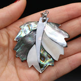 Shell Pendant Mother of Pearl Leaves Shape Jewelry Making DIY Earring Necklace
