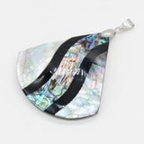 Shell Pendant Mother of Pearl Splicing Abalone Shell Charms for DIY Necklace