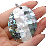Natural Shell Pendant Mother of Pearl Abalone Charms for DIY Necklace