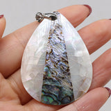 Natural Shell Pendant Mother of Pearl Abalone Charms for DIY Necklace
