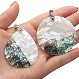 Natural Shell Pendant Mother of Pearl Abalone Charms for DIY Necklace