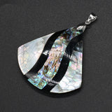 Shell Pendant Mother of Pearl Splicing Abalone Shell Charms for DIY Necklace
