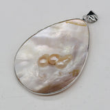 Natural Shell Pendant Mother of Pearl With Pearl Charms for Jewelry Making