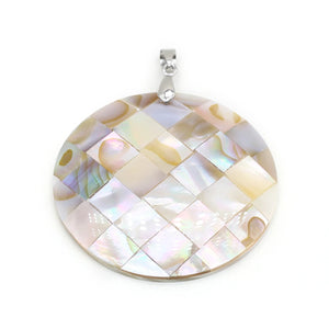 Natural Shell Pendant Mother of Pearl Charms for DIY Necklace