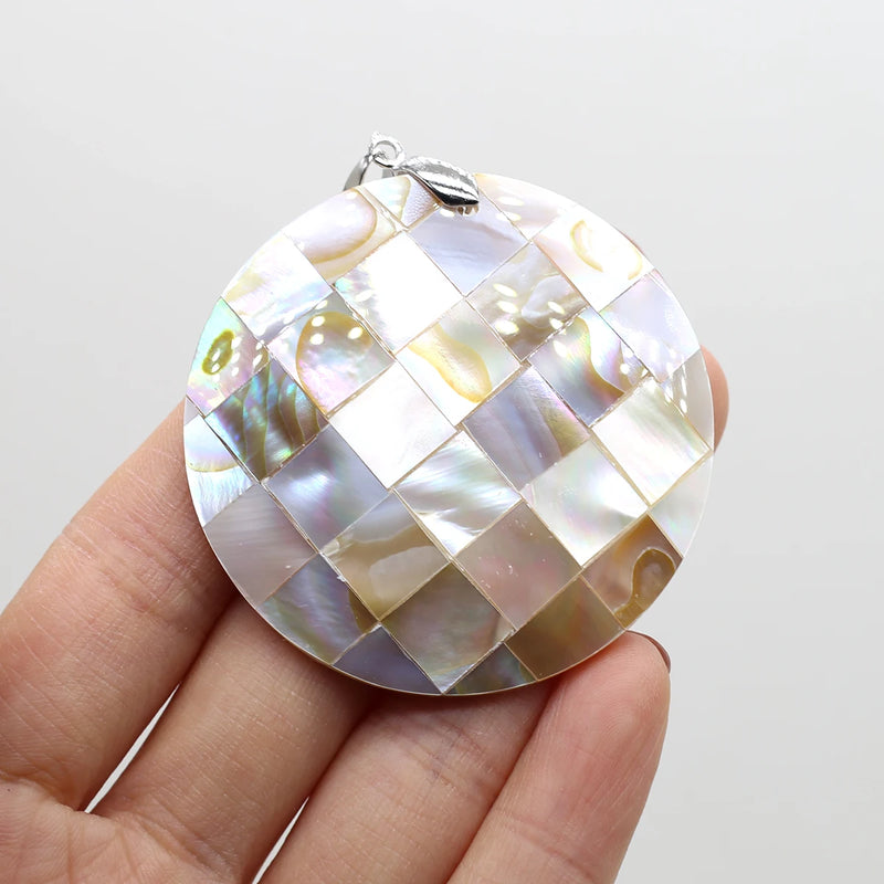 Natural Shell Pendant Mother of Pearl Charms for DIY Necklace