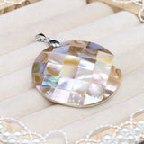 Natural Shell Pendant Mother of Pearl Charms for DIY Necklace