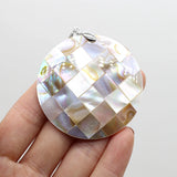 Natural Shell Pendant Mother of Pearl Charms for DIY Necklace