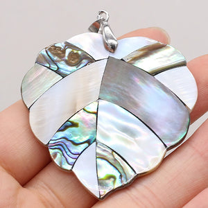 Mother Of Pearl Heart Pendant for DIY Jewelry Making