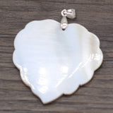 Mother Of Pearl Heart Pendant for DIY Jewelry Making