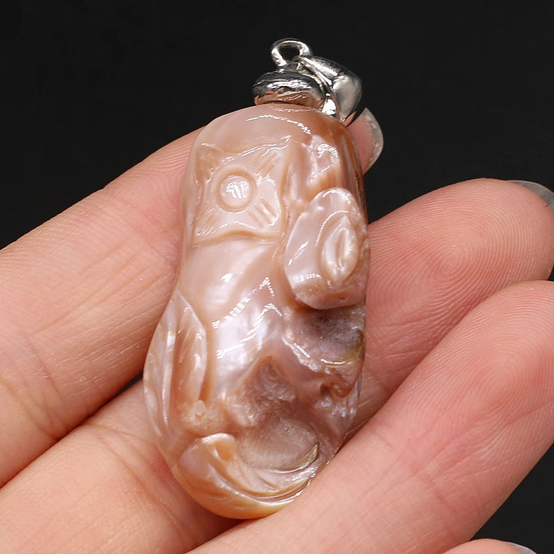 Natural Shell Pendant Mother Of Pearl Pendant For Jewelry Making