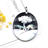 Mother Of Pearl Shell Round Pendant Charm For DIY Jewelry Making