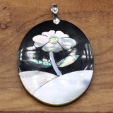Mother Of Pearl Shell Round Pendant Charm For DIY Jewelry Making