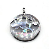 Mother Of Pearl Shell Round Pendant Charms For Jewelry Making