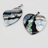 Natural Shell Pendant Stripe Splicing Mother of Pearl Charms for DIY Necklace