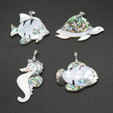 Animal Shape Shell Pendant for Jewelry Making DIY Necklace