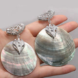Mother of Pearl Abalone Shell Pendants for Jewelry Making DIY